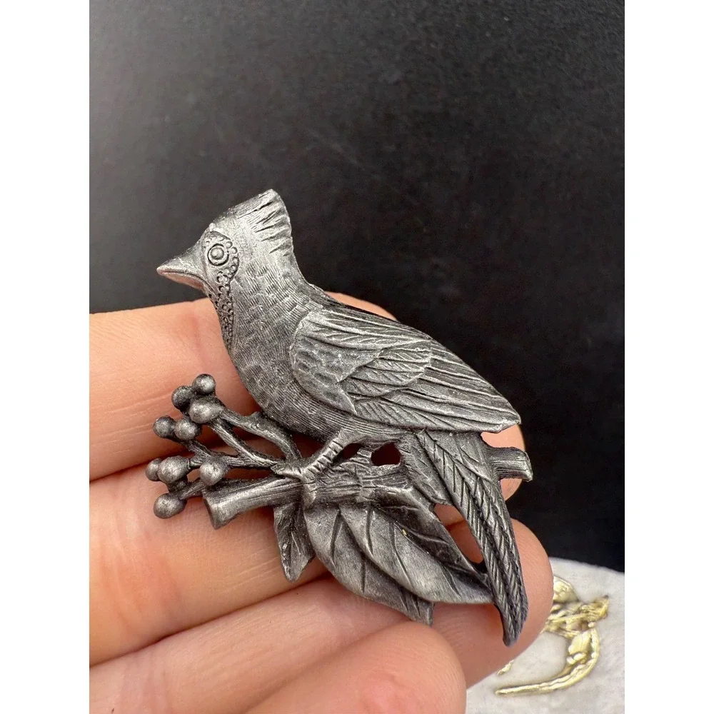 Vintage Bird‎ Brooch Lot Silver Tone